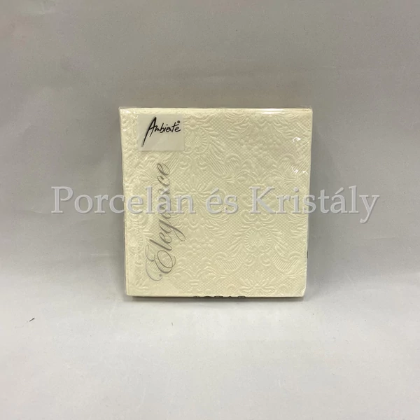 AMB.12506920 Elegance pearl cream papírszalvéta 25x25cm, 15db-os