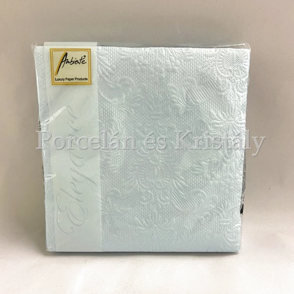 AMB.12506921 Elegance pearl blue papírszalvéta 25x25cm, 15db-os