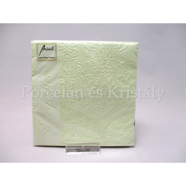AMB.12506922 Elegance pearl green papírszalvéta 25x25 cm, 15db-os
