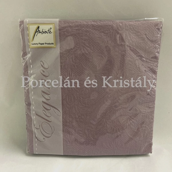 AMB.12507905 Elegance Pale Lilac papírszalvéta 25x25cm, 15db-os