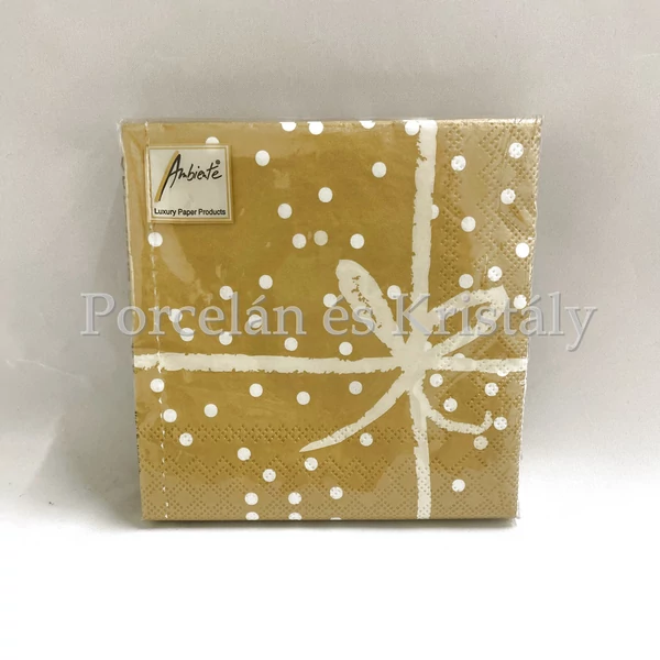 AMB.12509558 Wrapping Gold Pos. papírszalvéta 25x25cm, 20db-os