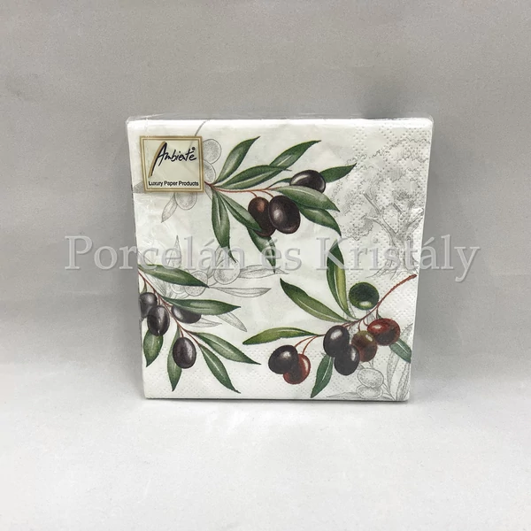 AMB.12509770 Olives papírszalvéta 25x25cm, 20db-os