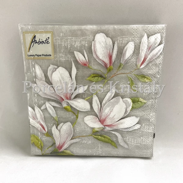 AMB.12509890 Musical Magnolia papírszalvéta 25x25cm, 20db-os