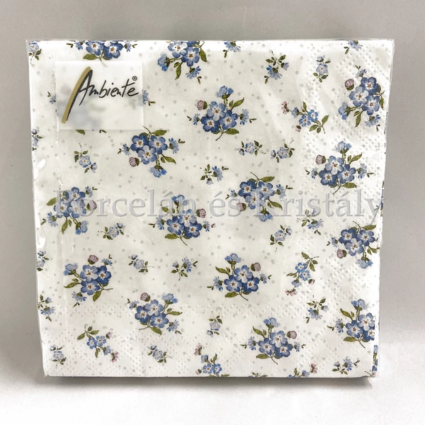 AMB.12511300 Forget Me Not papírszalvéta 25x25cm, 20db-os