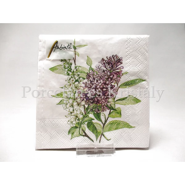 AMB.12514900 Lila orgona papírszalvéta 25x25 cm, 20 db-os 