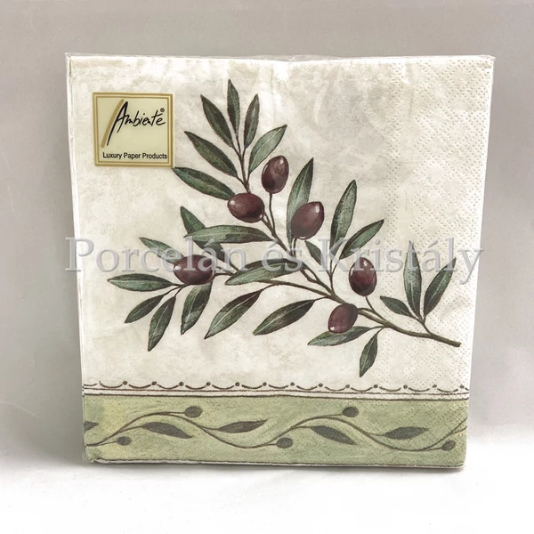 AMB.13306730 Olive Branch papírszalvéta 33x33cm, 20db-os