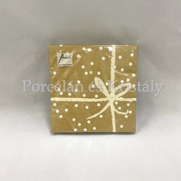 AMB.13309558 Wrapping Gold Pos. papírszalvéta 33x33cm, 20db-os