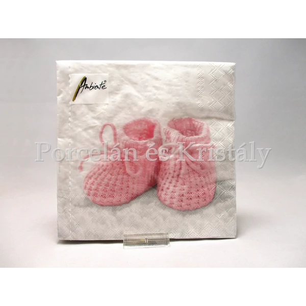 AMB.13311550 Kislány cipő papírszalvéta 33x33cm, 20 db-os