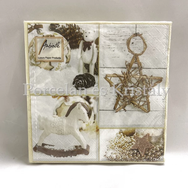 AMB.33310660 Decorating karácsonyi papírszalvéta 33x33cm, 20db-os
