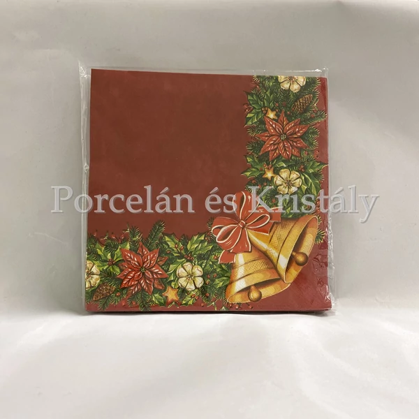 VRP-BO/AR-CSENGŐS karácsonyi papírszalvéta 33x33cm, 15 db-os