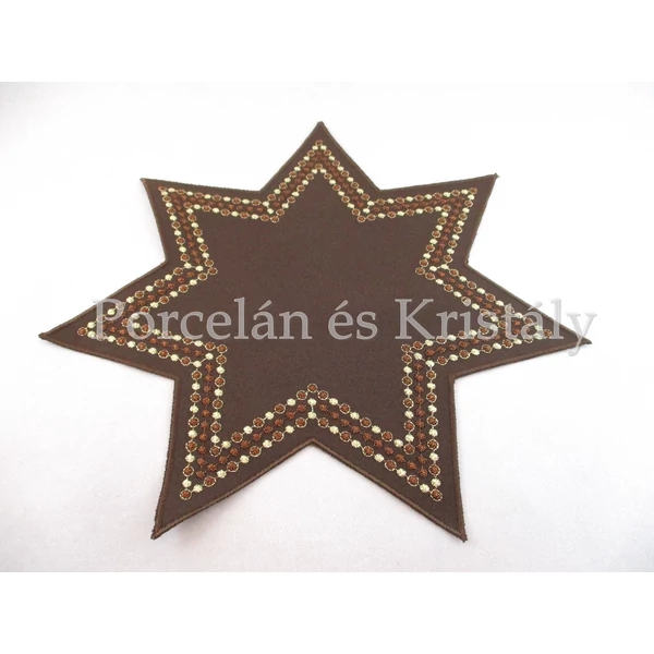 Csillag formájú kis terítő, 30 cm-es