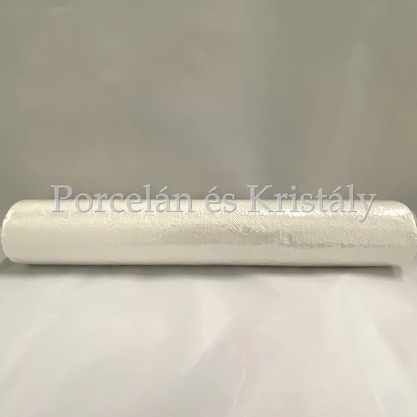 AMB.13605507 Elegance pearl white dombornyomott papír asztali futó 33x600cm