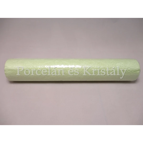 AMB.13606922 Elegance pearl green dombornyomott papír asztali futó 33x600 cm