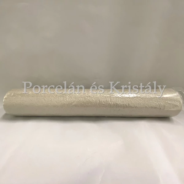 AMB.13606923 Elegance pearl taupe dombornyomott papír asztali futó 33x600cm