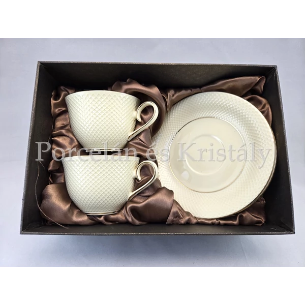 V.B.20321 Puccini Porcelán csésze szett 2 személyes, 4 részes, díszdobozban