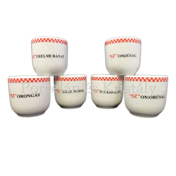 231/2241 Tűzoltós pálinkás pohár 50 ml, 4,5x4,5 cm