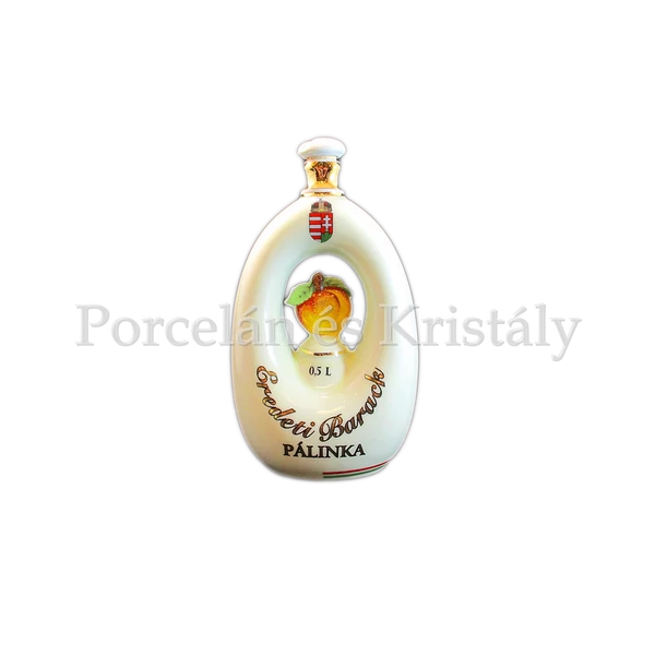 490/A/2660 Barackos pálinkás butélia 500 ml, 22x12x8 cm