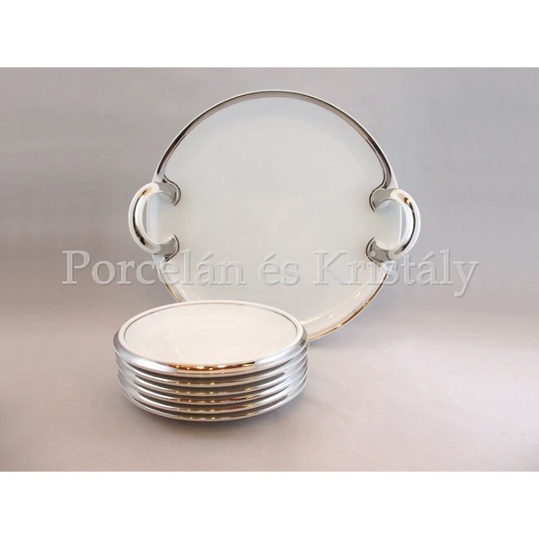 101/3003 Holdfény-Platina Süteményes készlet, 7 részes