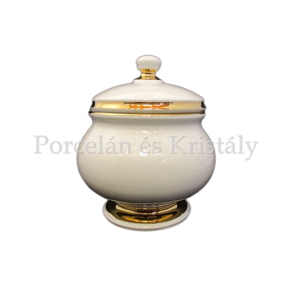 102/6201 Holdfény-arany Teacukortartó + fedő 400 ml, 14x12 cm 