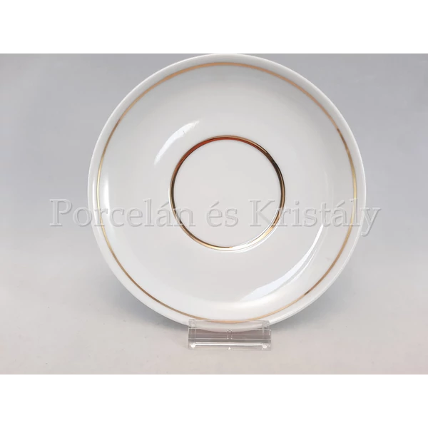 102/6201 Holdfény-Arany Teacsésze alj, 2x14,5 cm