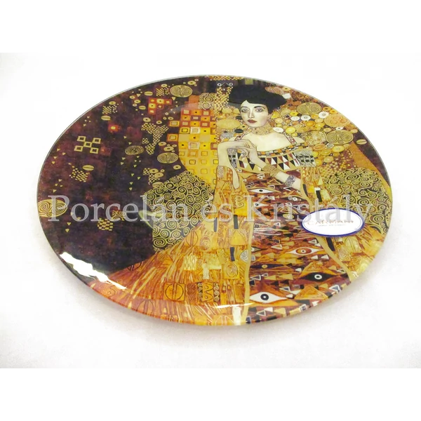 H.C.198-1302 Üvegtál Klimt: Adél, 2x30 cm