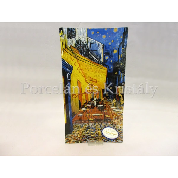 H.C.198-3001 Üvegtál Van Gogh: Kávéház éjjel, 2x30x15 cm