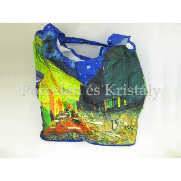 FRI.40536 Táska a táskában cipzáras, Van Gogh: Kávéház éjjel, 52x39x13,5 cm 