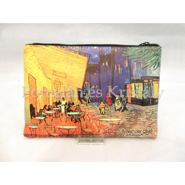 H.C.021-4804 Neszesszer Van Gogh: Kávéház éjjel, 15x21x1 cm
