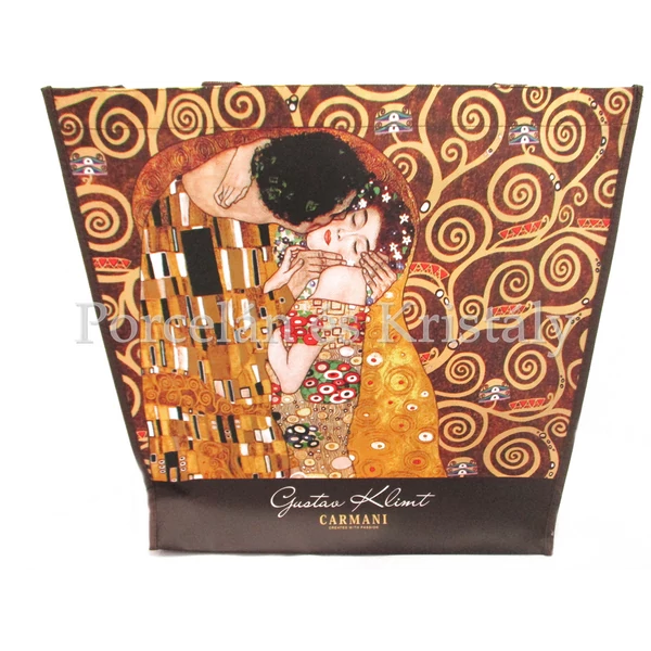 H.C.021-9000 Kétoldalas válltáska Klimt: Csók és Adél, 38x46x11 cm