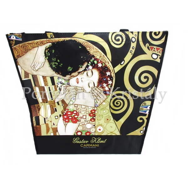 H.C.021-9007 Kétoldalas válltaska Klimt: Csók és Életfa, 38x46x11 cm
