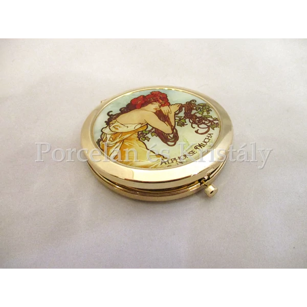 H.C.181-1122 Nagyítós piperetükör Mucha: Nyár, 1x7,5 cm 