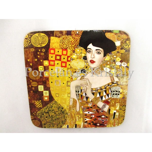 H.C.532-1205 Parafa poháralátét Klimt: Adél 10x10 cm