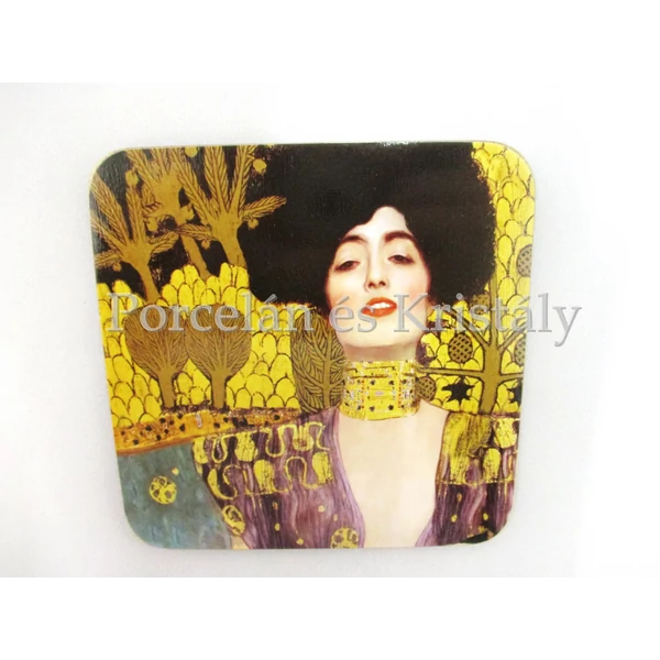 H.C.532-1210 Parafa poháralátét Klimt: Judit 10x10 cm