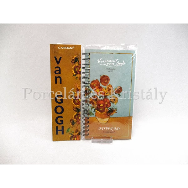 H.C.021-5043 Jegyzetfüzet 40 lapos, kockás, Van Gogh: Napraforgók 