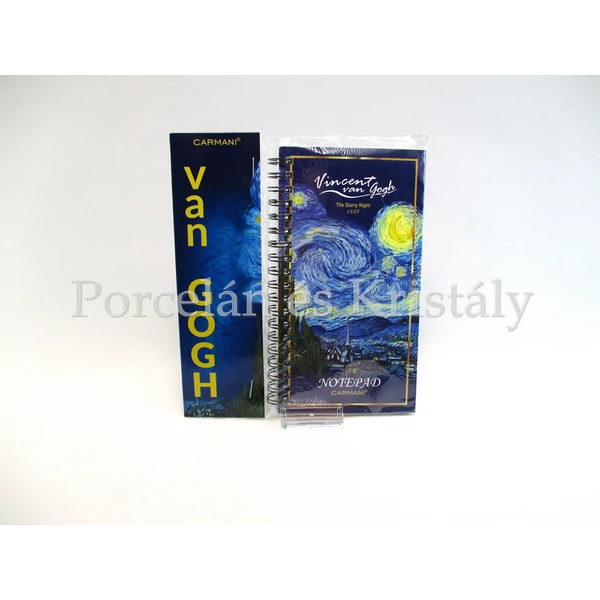 H.C.021-5044 Jegyzetfüzet 40 lapos, kockás, Van Gogh: Csillagos éj 