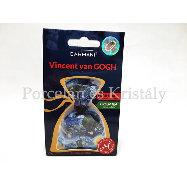 H.C.457-4311 Zöld teás illatosító, Van Gogh: Csillagos éj, 8 cm 