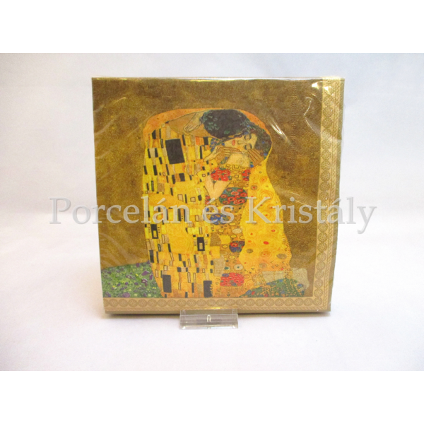 R2S.414KLI1 Papírszalvéta Klimt: Csók, 33x33 cm