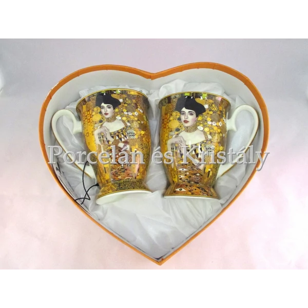 H.C.532-0805 Porcelán Lábasbögre szett 2 személyes, 2 részes, Klimt: Adél