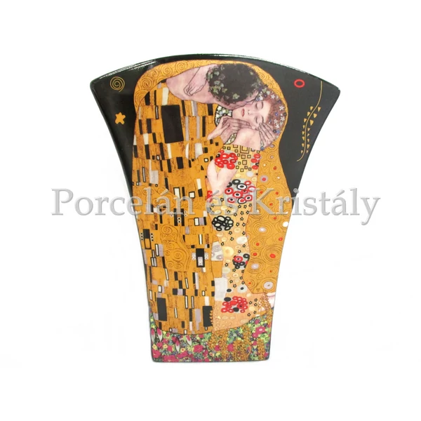 P.P.W4B46-16599 Porcelán váza 20x15x6 cm, Klimt: Csók 