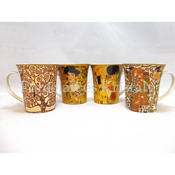 T.L.C.LP94356 Porcelánbögre 4 db-os szett dobozban, 250ml, Klimt