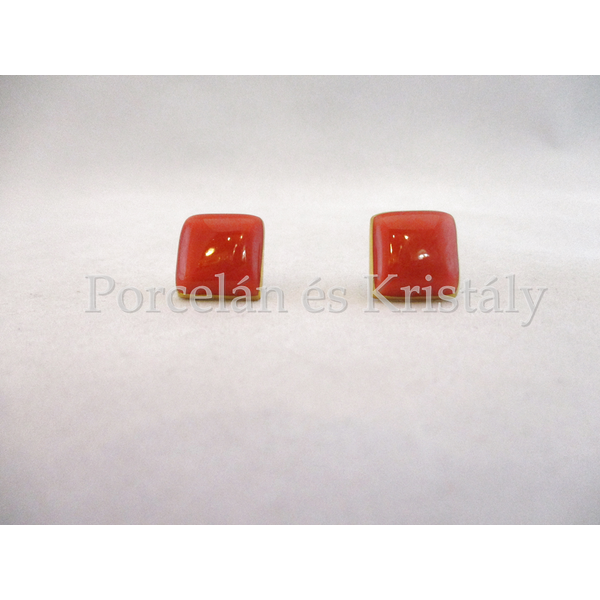 10648/8421 Fülbevaló piros, 1,5x1,5 cm