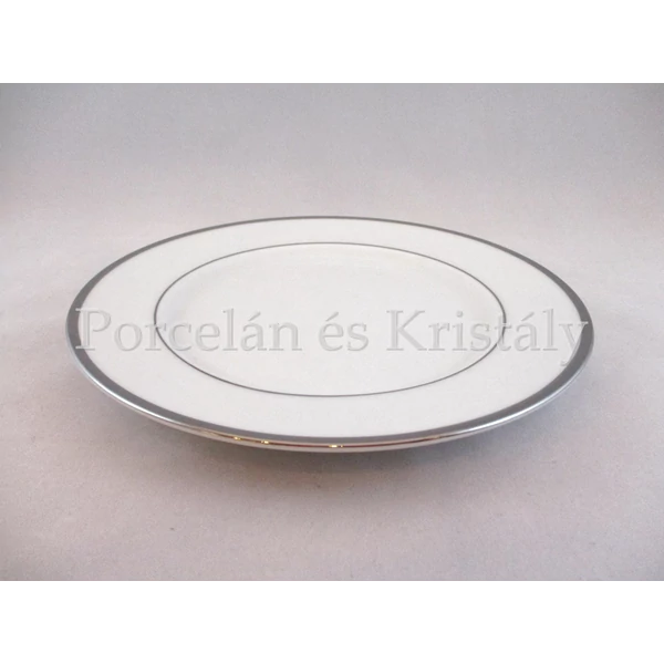 9100/3384 Csemegetányér fehér-platina, 2x20,5 cm
