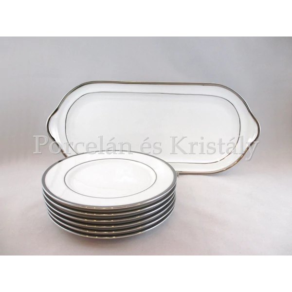 9100/3384 Szendvicskészlet 7 részes fehér-platina