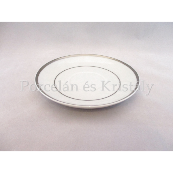 9100/3384 Teacsésze alj Fehér-platina, 2x15 cm