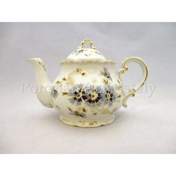 9335/2/059 2 személyes teakanna fedővel búzavirágos, 500 ml