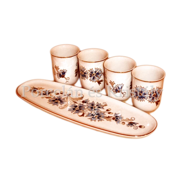 9335/059 Búzavirágos Sake (Likőrös) szett 5 részes 
