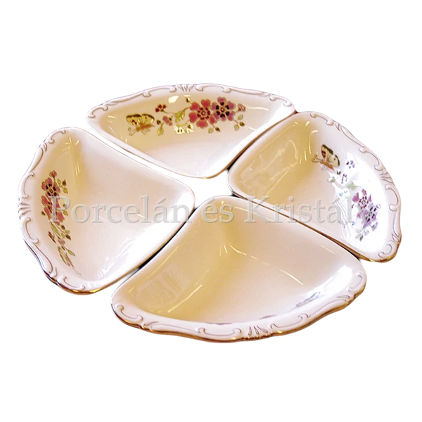9335/026 Pillangós Kínálótál, 4,5x19,5x14,5 cm